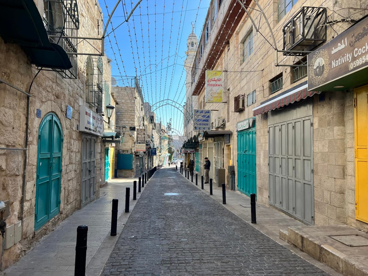 الاضراب الشامل يعمّ محافظة بيت لحم حدادا عل روح الشهيد الطفل محمد رزق شحادة صلاح (14 عاما) 