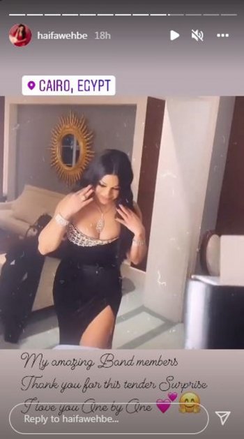 أناقة وفستان هيفاء وهبي حديث المتابعين