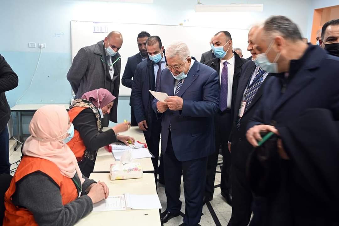 محمود عباس في الانتخابات