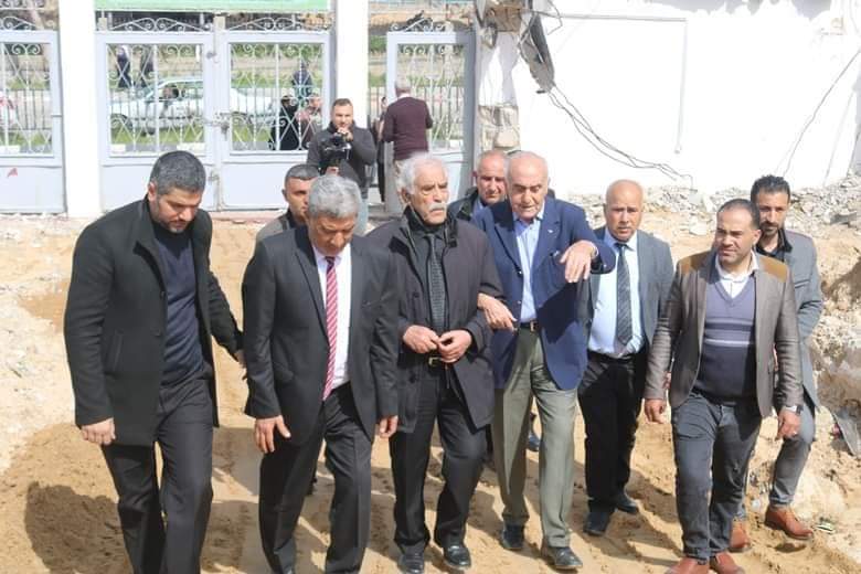 📷رجل الأعمال منيب المصري يصل لغزة لمتابعة  التجهيزات الخاصة لإنشاء المبنى الجديد في مقر المعهد الأزهري بغزة بتبرع من مؤسسة منيب وانجلا المصري