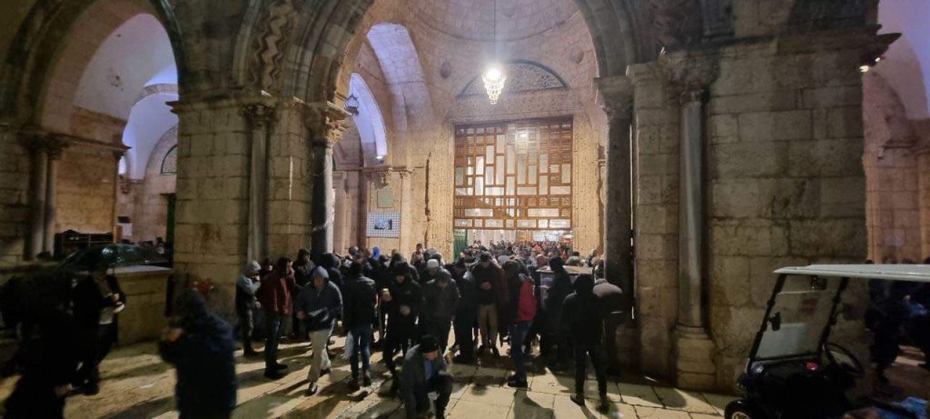 📷 صور من صلاة الفجر في المسجد الأقصى المبارك.