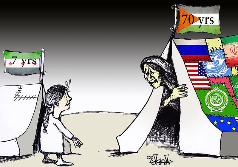 ما بين فلسطين وسوريا ماتت الضمائر الحية