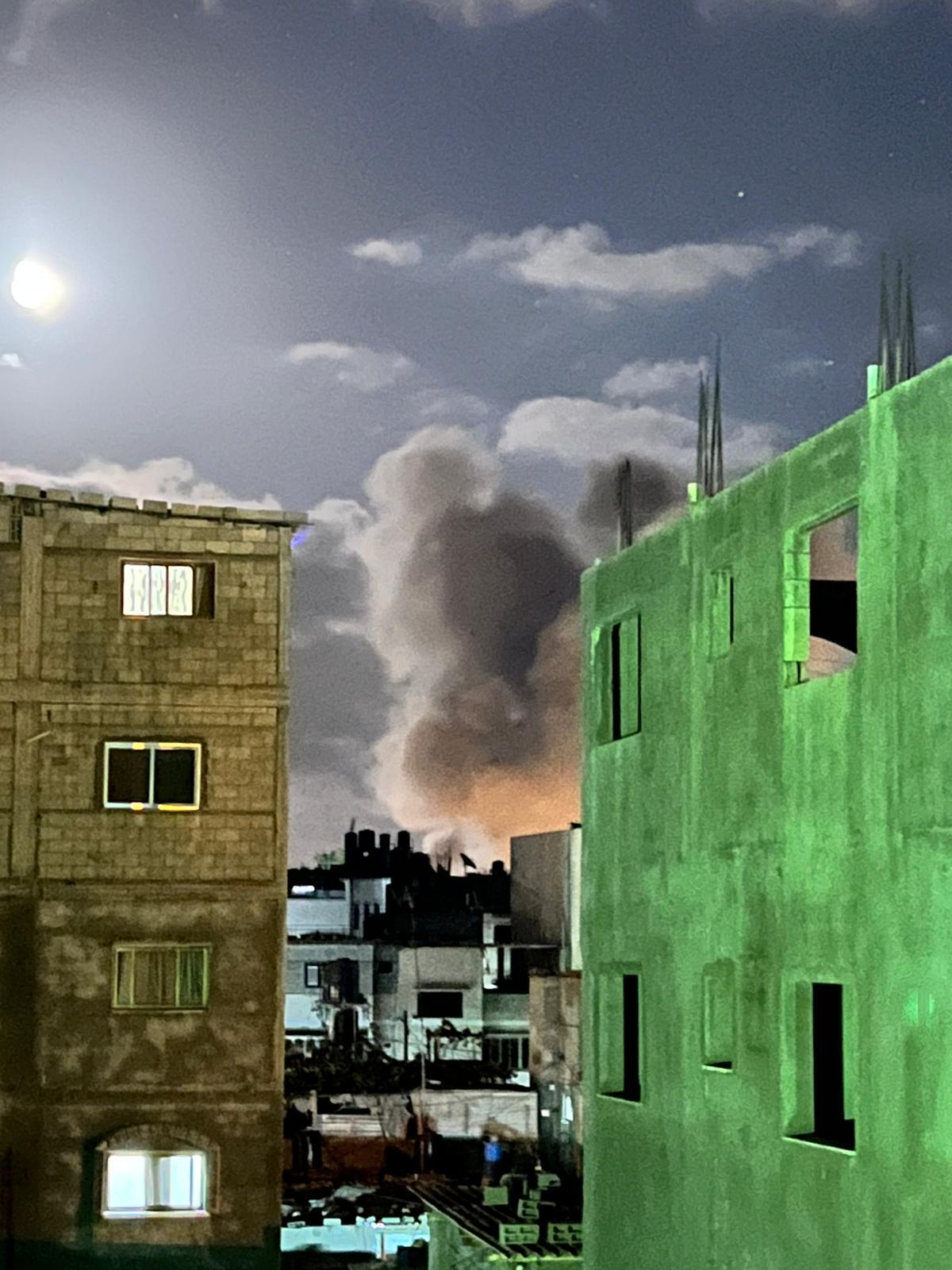 طائرات الاحتلال تقصف موقعًا غرب المحافظة الوسطى