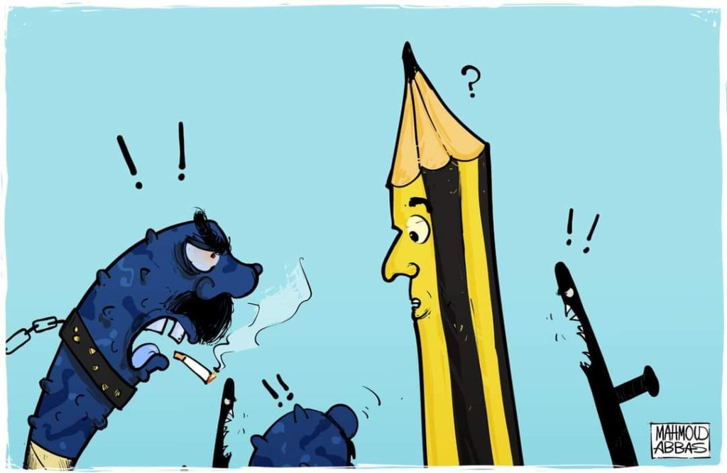 أمن جامعة النجاح الرسام محمود عباس