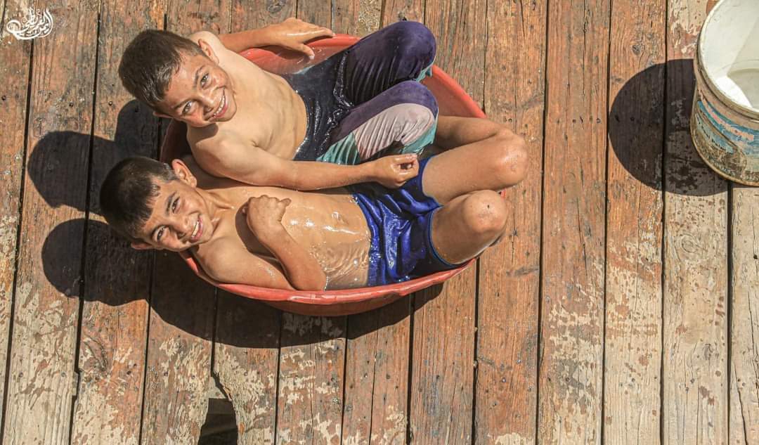 📷هكذا تبدو أجواء الصيف في #غزة مع ارتفاع درجة الحرارة