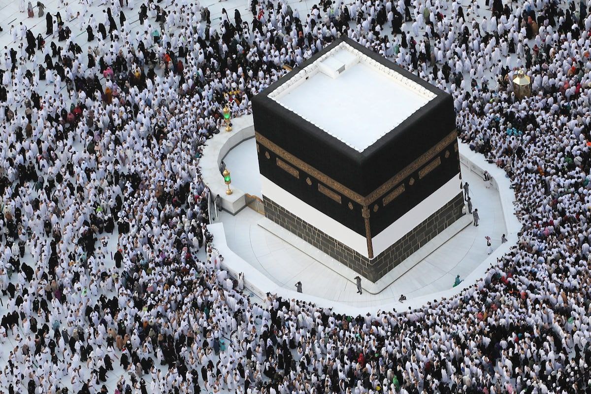 📷صور| جوية للمسجد الحرام بمكة المكرمة، مساء أمس.