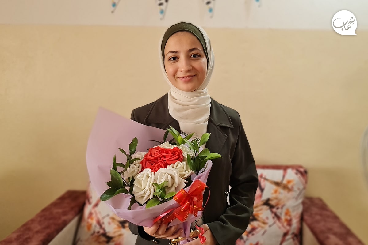 📷صور| ربا زعرب من غزة وهي من ذوي الهمم (إعاقة سمعية)
