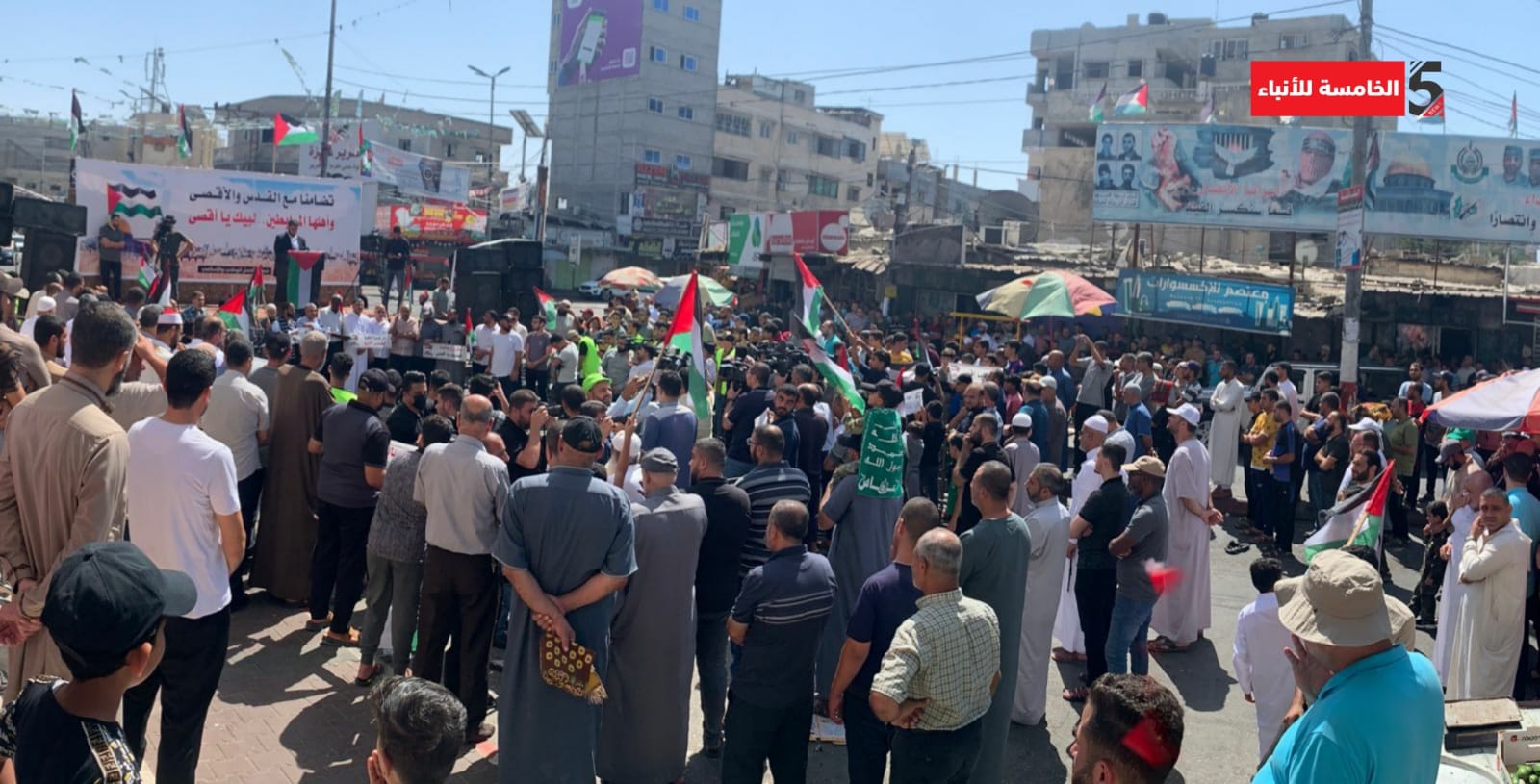 وقفة إسنادية لأهلنا في القدس نظمتها الفصائل في محافظة رفح