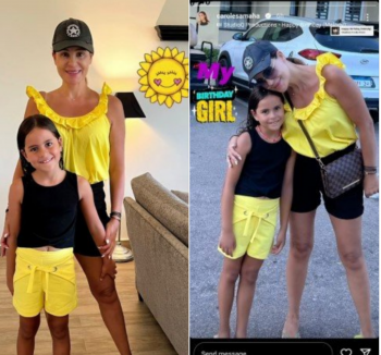 كارول سماحة تحتفل بعيد ميلاد إبنتها
