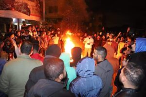 احتجاجات في بيت لاهيا ضد قرار مصادرة بعض الأراضي