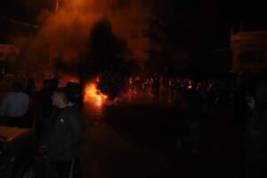 احتجاجات في بيت لاهيا ضد قرار مصادرة بعض الأراضي