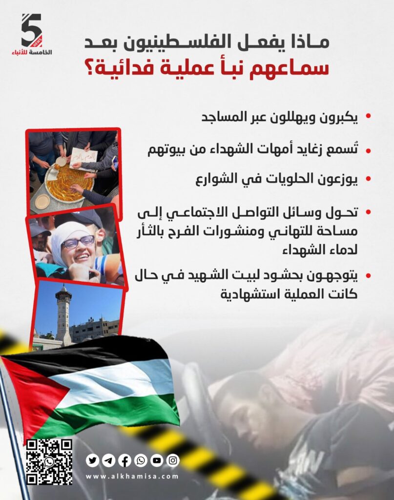 ماذا يفعل الفلسطينيون بعد سماعهم نبأ عملية فدائية