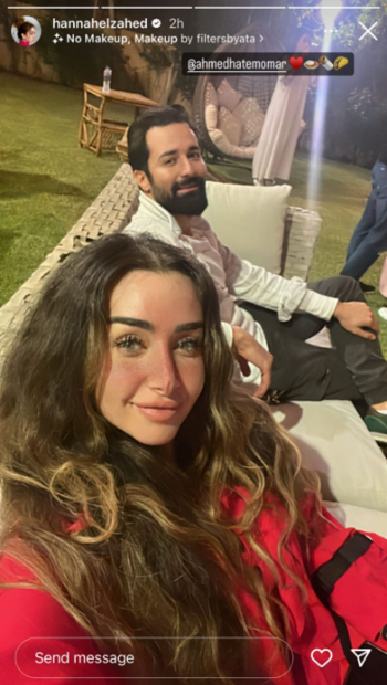 هنا الزاهد بإطلالة مميزة الى جانب أحمد حاتم