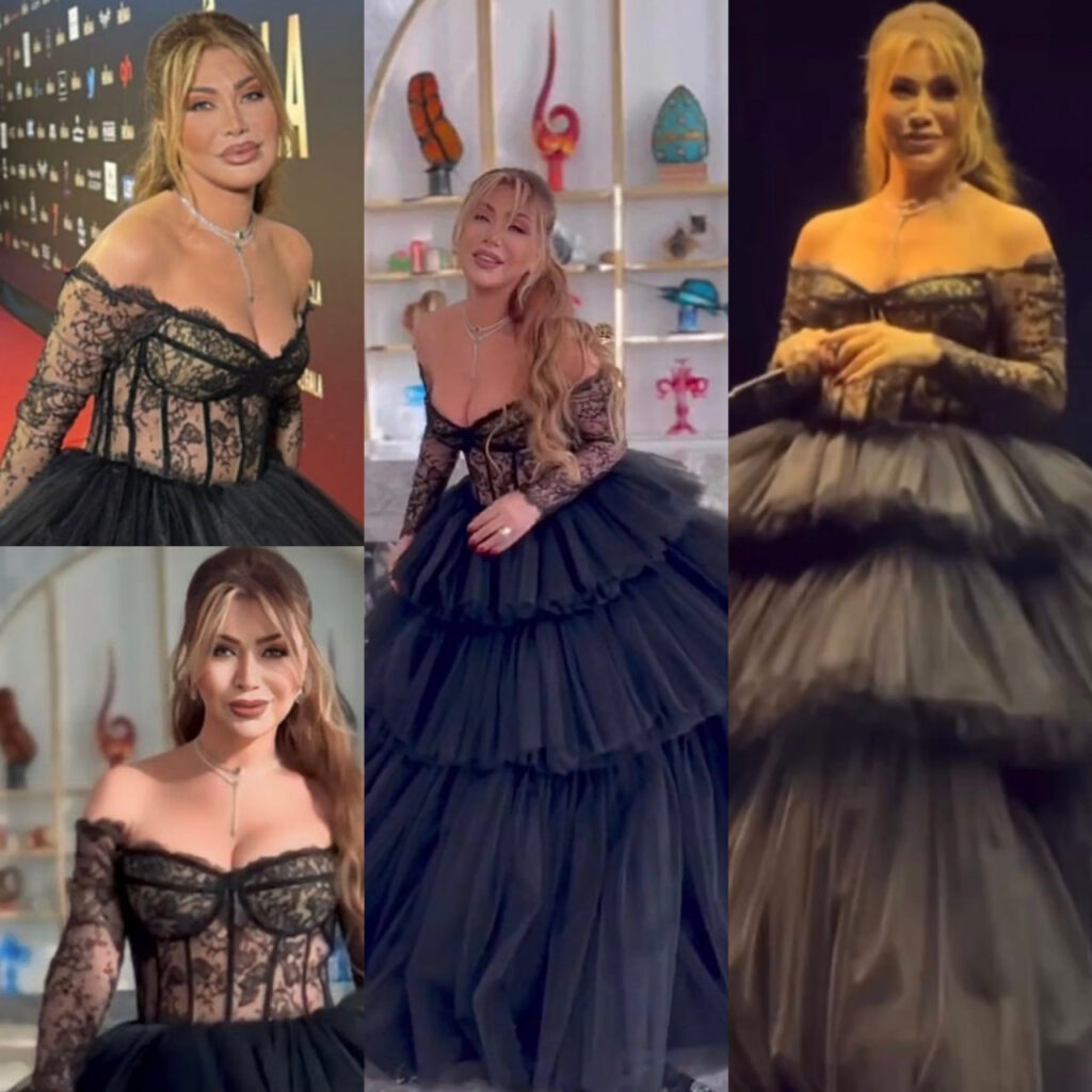 نوال الزغبي تتألق بفستان أسود خلال جوائز Emigala