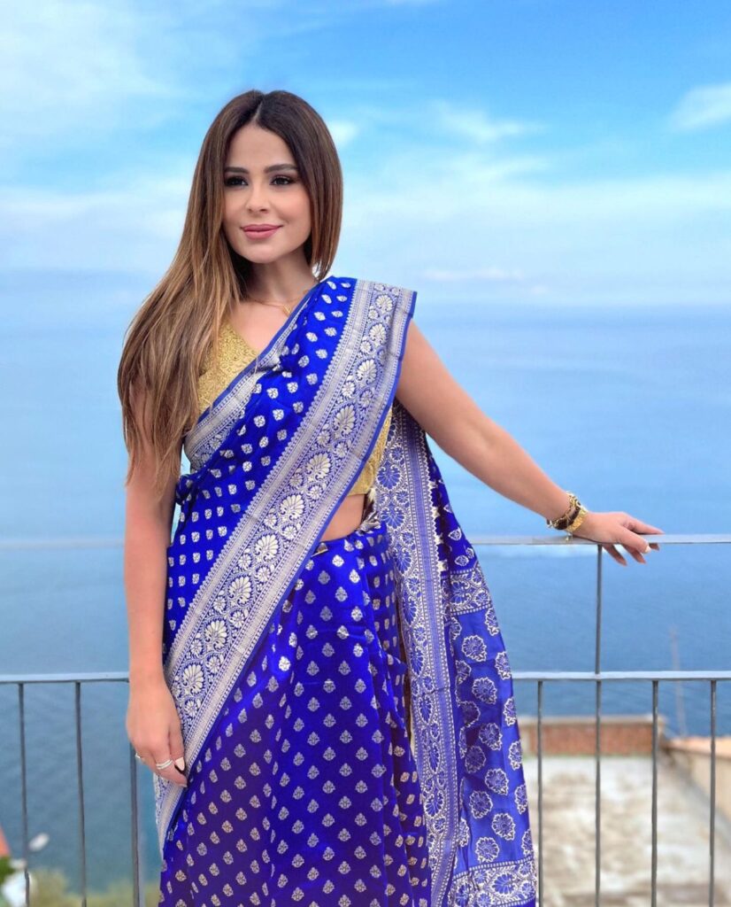 كارول سماحة بالزي الهندي في أحدث ظهور
