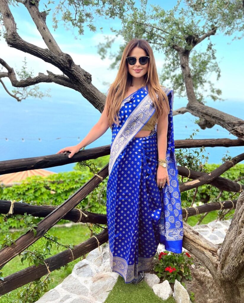 كارول سماحة بالزي الهندي في أحدث ظهور