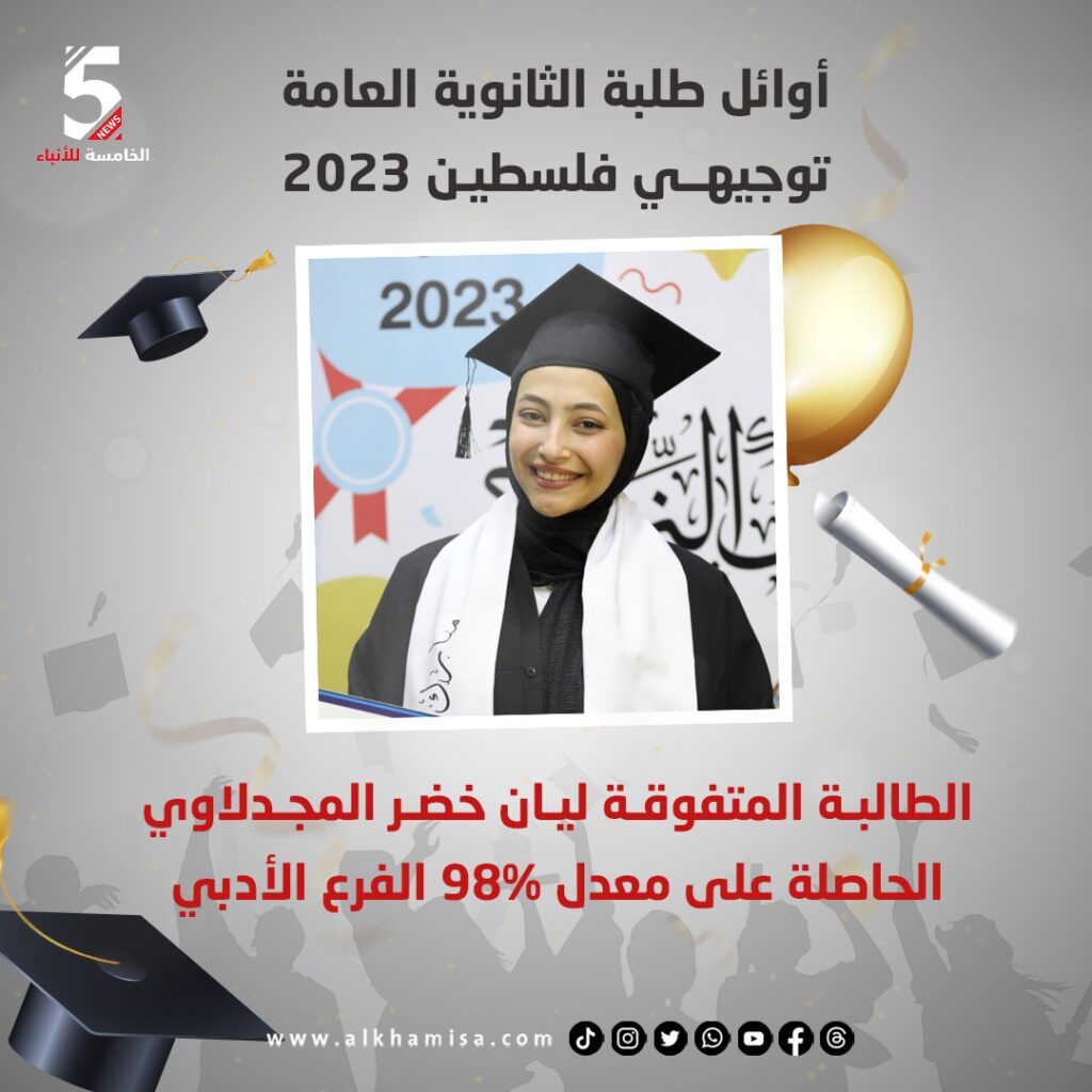 الطالبة المتفوقة ليان خضر المجدلاني