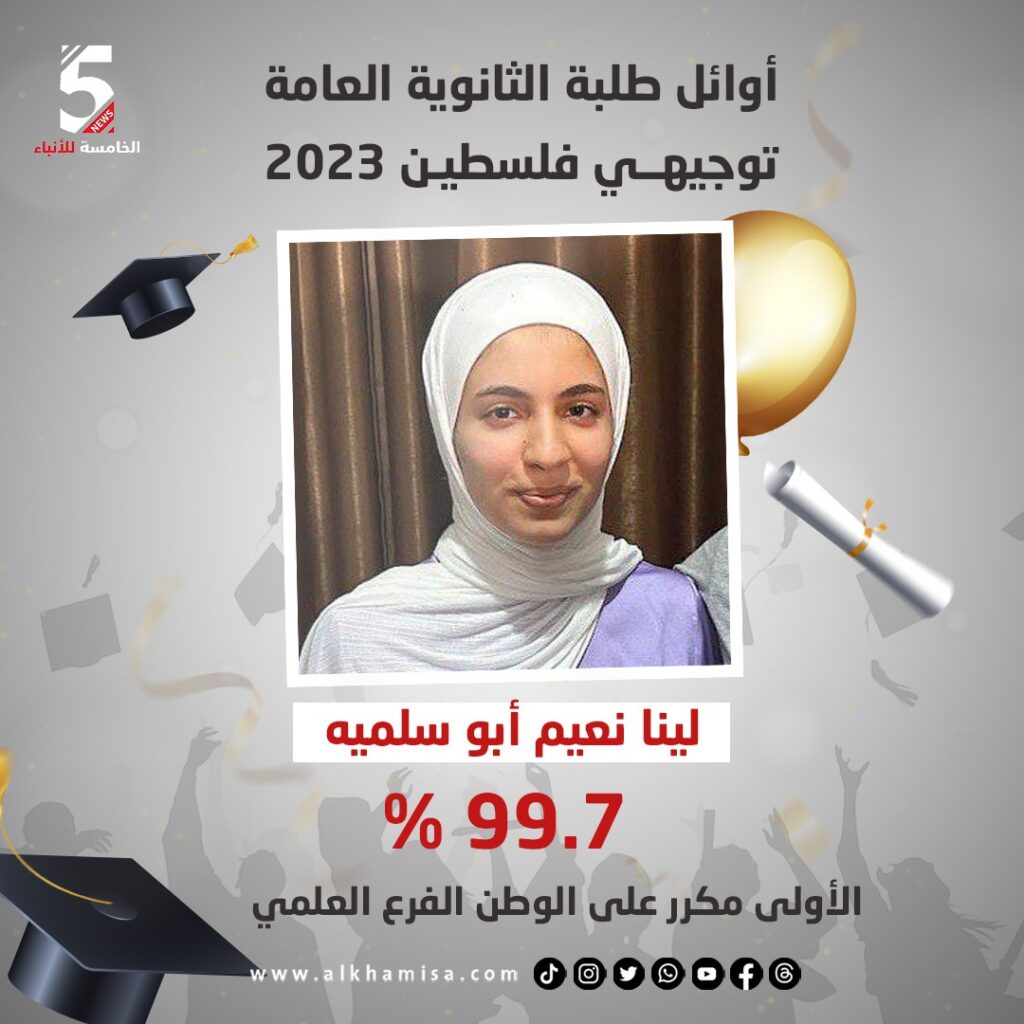 لينا نعيم أبو سليمة الأولى مكرر الفرع العلمي