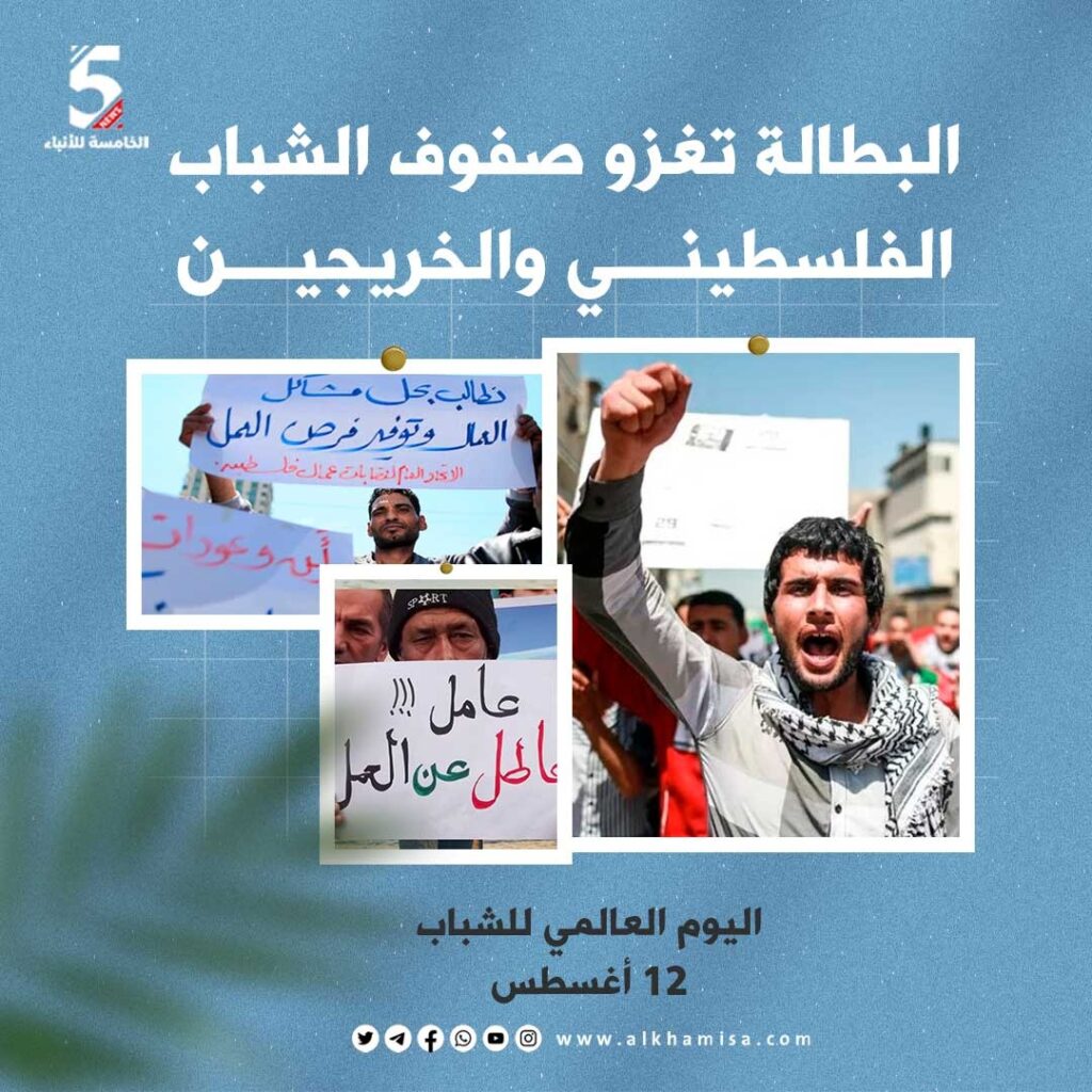 البطالة تغزو صفوف الشباب الفلسطيني والخريجين