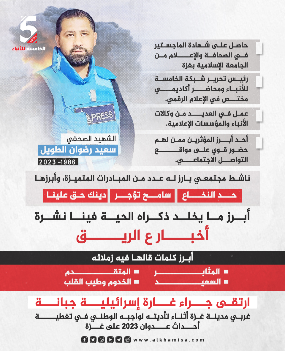 من هو الشهيد الصحفي سعيد الطويل؟