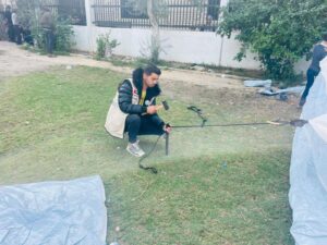 اللجنة الوطنية للشراكة والتنمية تُقيم مخيماً لإيواء النازحين غرب رفح