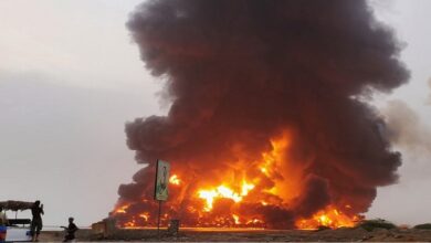 قصف إسرائيلي يستهدف ميناء الحديدة غربي اليمن