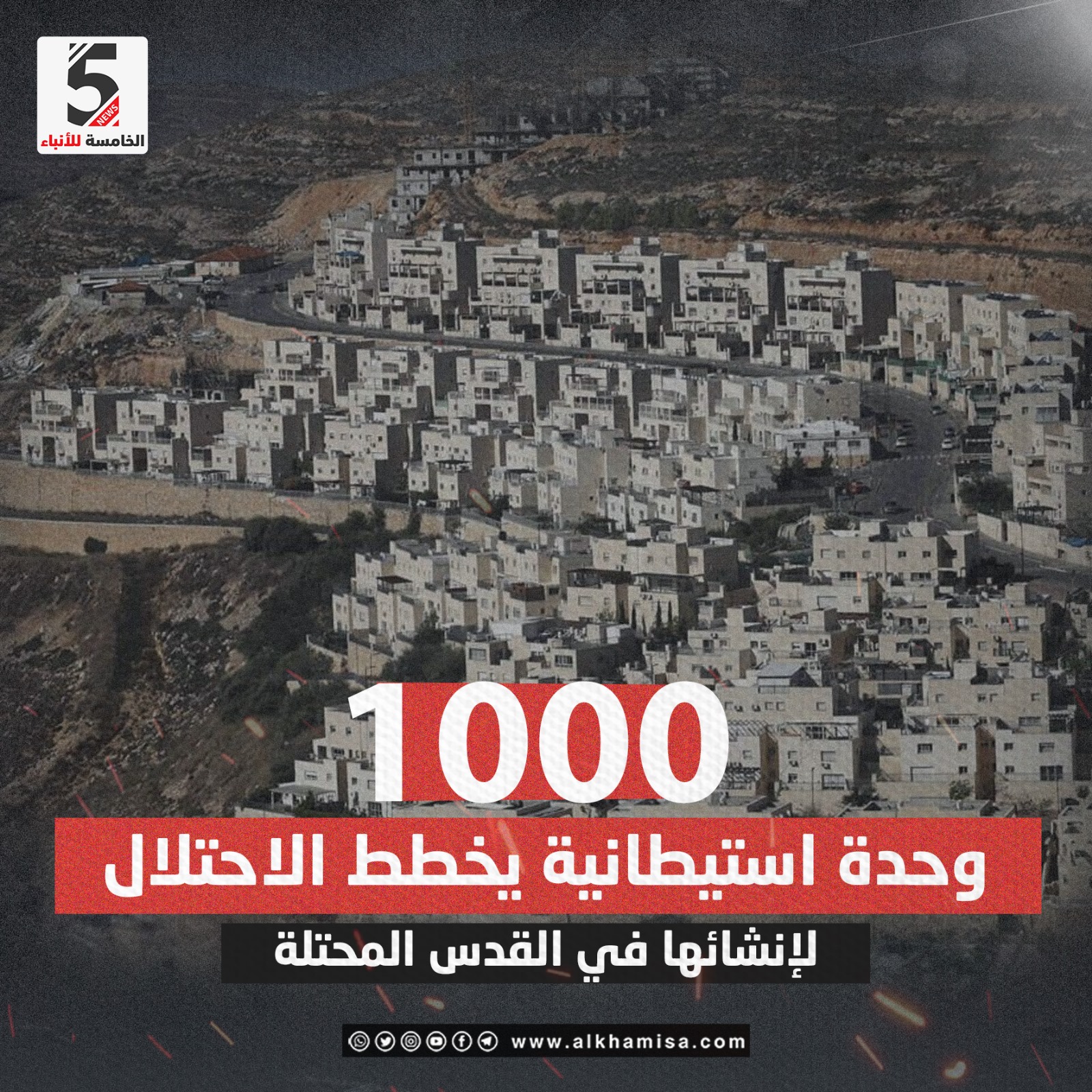 1000 وحدة استيطانية في القدس