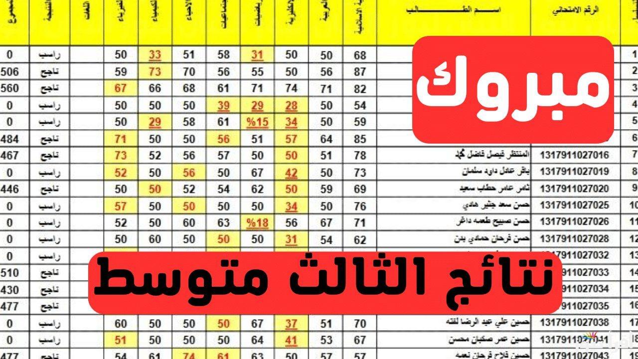 رسميًا.. نتائج الثالث المتوسط 2025 في العراق