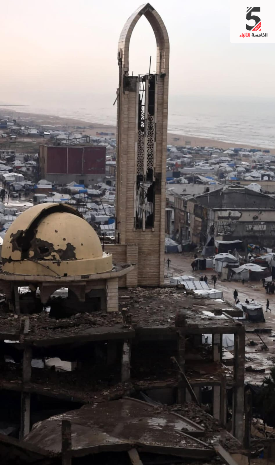 المنخفض رحل، لكن المعاناة بقيت… صور من واقع النازحين في غزة