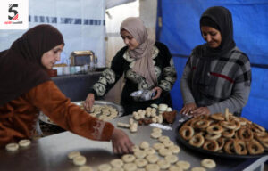 كعك عيد الفطر في مدينة غزة