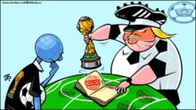 حكم المباراة يطرد المهاجرين !