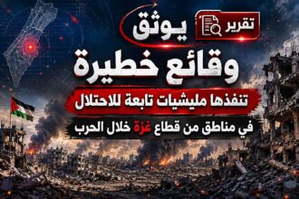 تقرير يوثق وقائع خطيرة تنفذها مليشيات تابعة للاحتلال في مناطق من قطاع غزة خلال الحرب