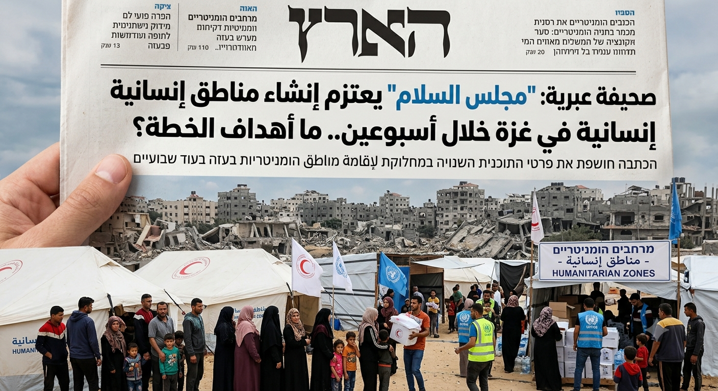 صحيفة عبرية: "مجلس السلام" يعتزم إنشاء مناطق إنسانية في غزة خلال أسبوعين.. ما أهداف الخطة؟