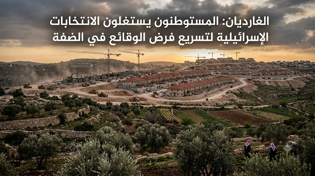 الغارديان: المستوطنون يستغلون الانتخابات الإسرائيلية لتسريع فرض الوقائع في الضفة