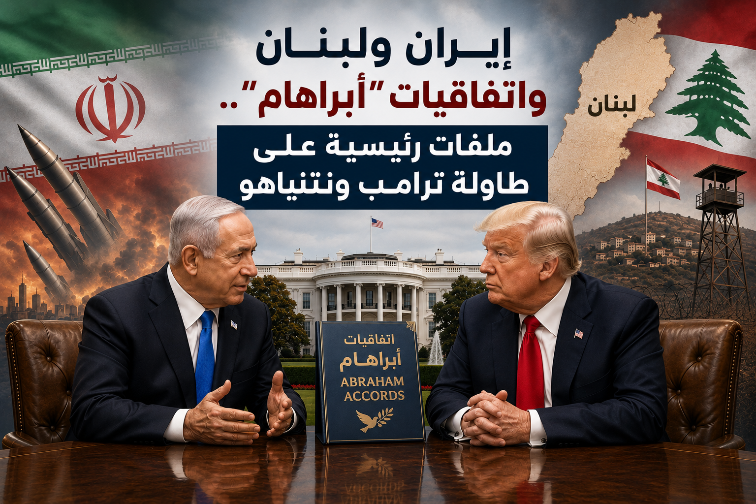 إيران ولبنان واتفاقيات "أبراهام".. ملفات رئيسية على طاولة ترامب ونتنياهو