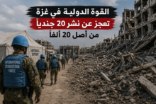 وول ستريت جورنال: القوة الدولية في غزة تتعثر.. عجز عن نشر 20 جنديًا رغم خطة لـ20 ألف عنصر