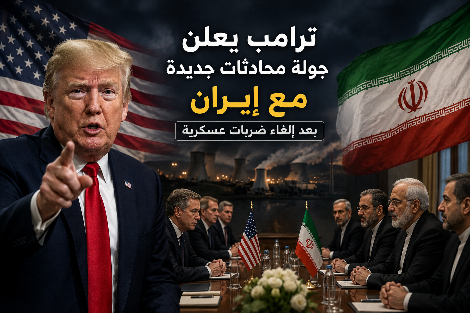 ترامب يعلن جولة محادثات جديدة مع إيران بعد إلغاء ضربات عسكرية