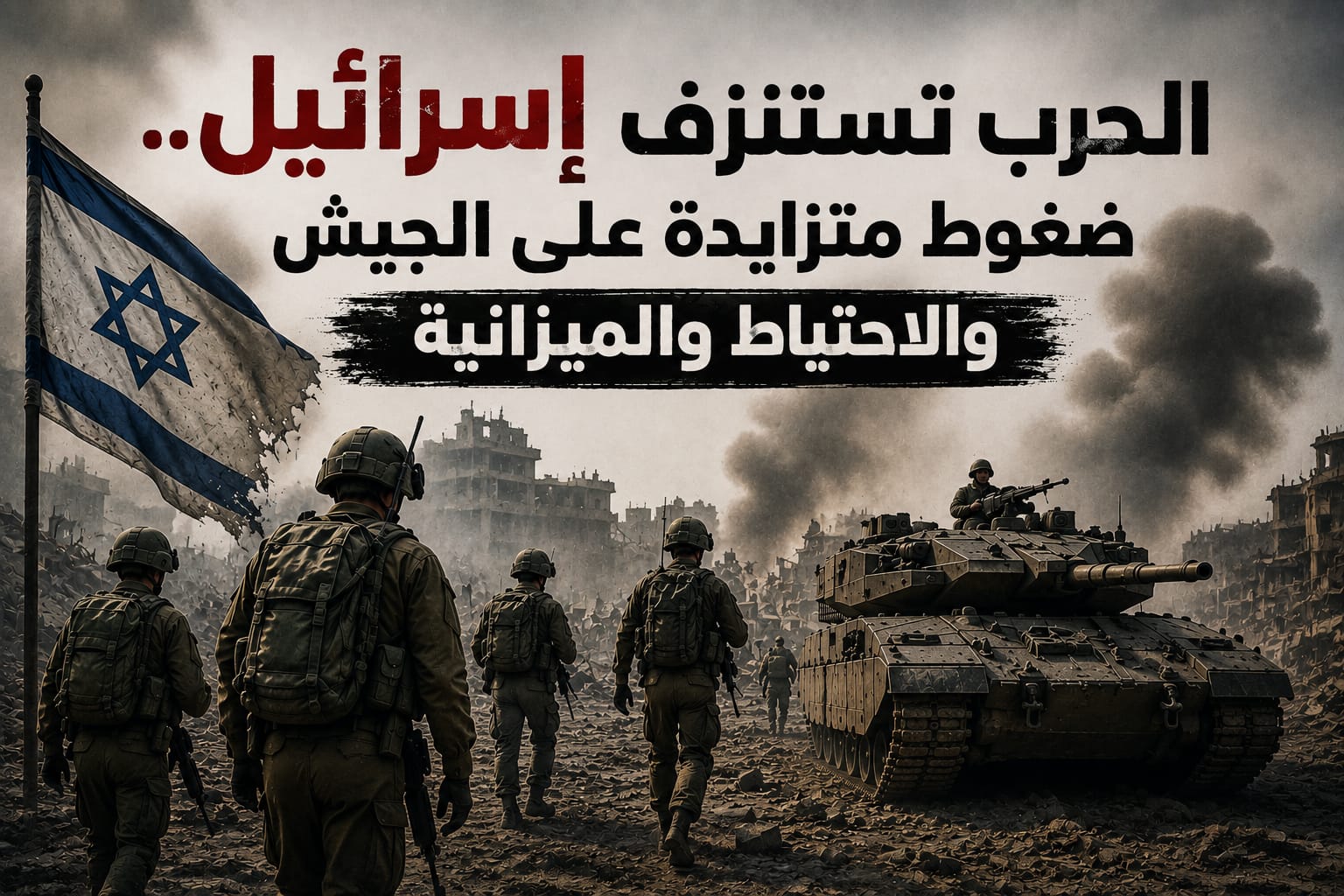 الحرب تستنزف إسرائيل.. ضغوط متزايدة على الجيش والاحتياط والميزانية
