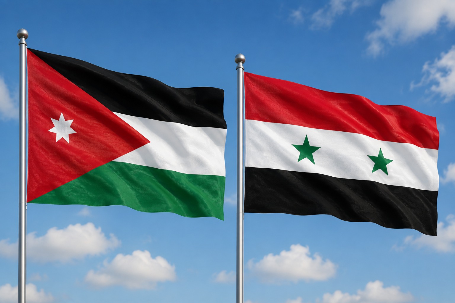 أيمن الصفدي وأسعد الشيباني يبحثان التصعيد الإسرائيلي في سوريا