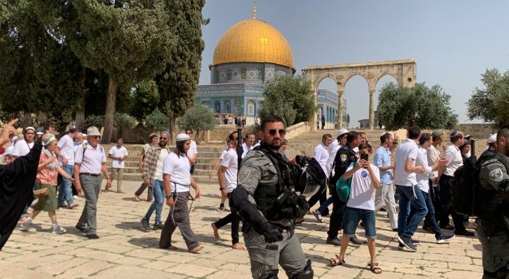 عشرات المستوطنين يقتحمون الأقصى وسط تشديد الإجراءات في القدس
